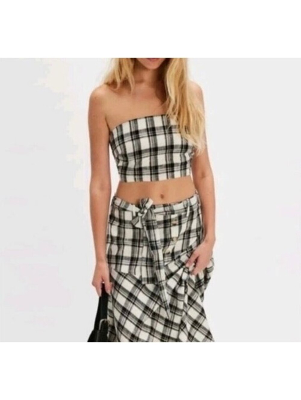 NWT Free People After You Plaid Top - 100% Cotton - Size S
